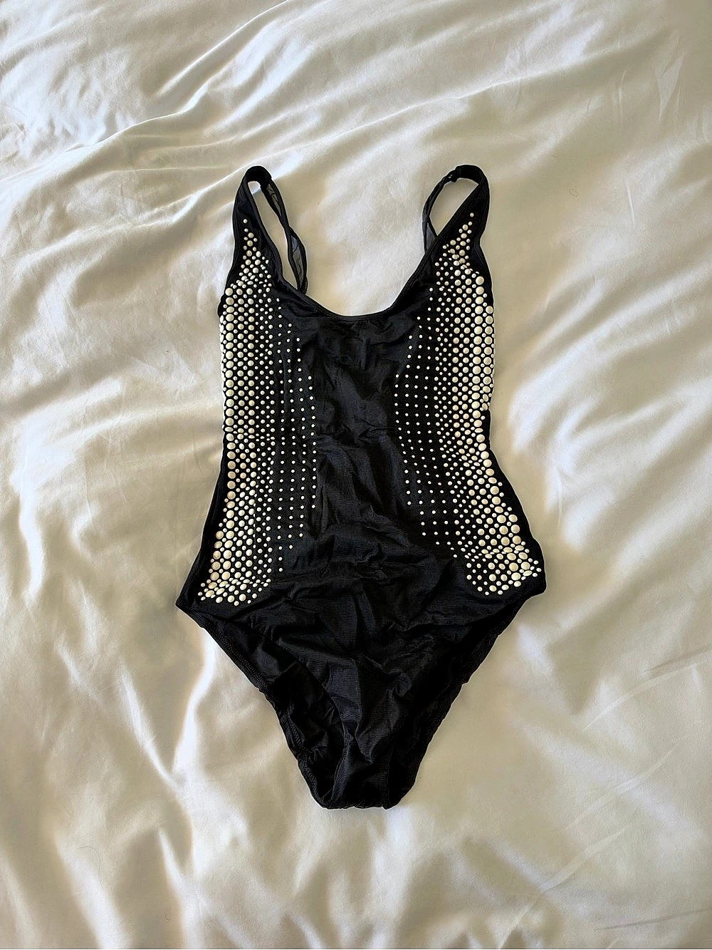 La Perla Embellished Black One-Piece Swimsuit US 4